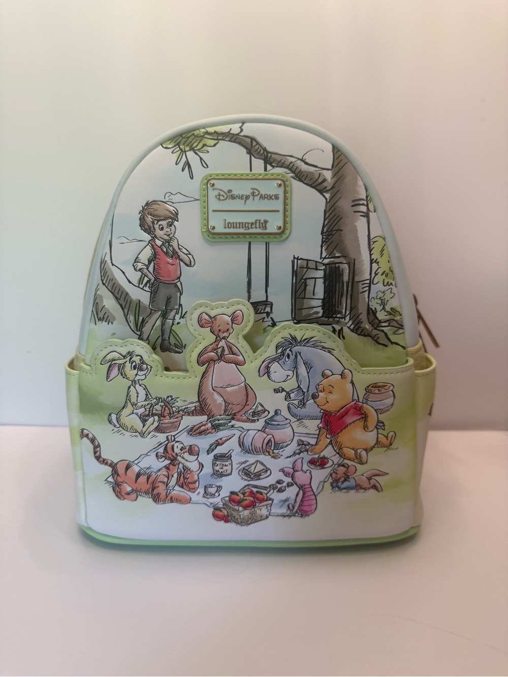 NWT Loungefly x Disney Parks Winnie the Pooh & friends picnic Mini Backpack